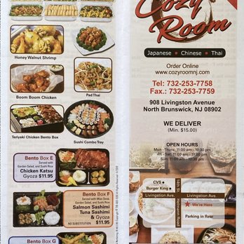 Cozyroom Chinese Restaurant - Menu - Chinese Near Me - North Brunswick, New Jersey