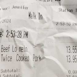 Red Dragon Chinese Bistro - My order