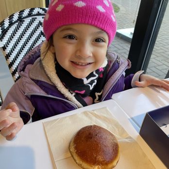 Paris Baguette - Birthday girl and her crème brûlée bombolone - Bakeries Near Me - Raleigh, North Carolina Paris Baguette - Birthday girl and her crème brûlée bombolone - Bakeries Near Me - Raleigh, North Carolina