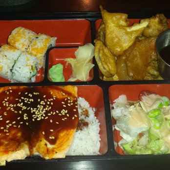 Mandarin Grill & Sushi Bar - Salmon Bento Box - Asian Fusion Near Me - Clive, Iowa