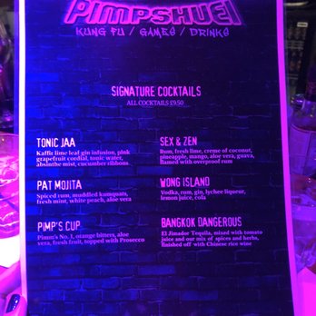 PimpShuei - Drink menu but it goes way beyond this! - Cocktail Bars Near Me - London, XGL PimpShuei - Drink menu but it goes way beyond this! - Cocktail Bars Near Me - London, XGL
