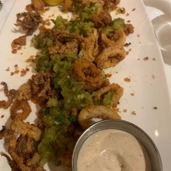 Rick Erwin's Clemson - Calamari with aioli on side - Steakhouses Near Me - Clemson, South Carolina Rick Erwin's Clemson - Calamari with aioli on side - Steakhouses Near Me - Clemson, South Carolina