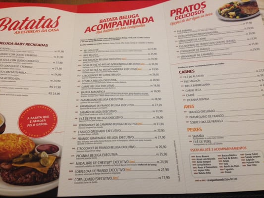 Menu photo 1 Beluga Rio de Janeiro, RJ
