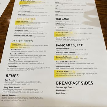 Sunny Street Cafe - Menu - Breakfast & Brunch Near Me - Weatherford, Texas Sunny Street Cafe - Menu - Breakfast & Brunch Near Me - Weatherford, Texas