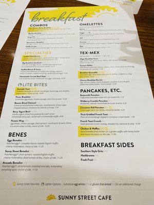 Menu photo 4 Sunny Street Cafe Weatherford, TX Menu photo 4 Sunny Street Cafe Weatherford, TX
