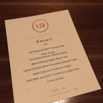 Table 13 - Dessert Menu as of 12.8.15 - Tapas/Small Plates Near Me - Spokane, Washington