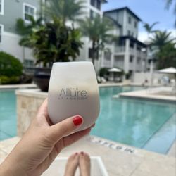 Allure at Abacoa - Nothing like a relaxing pool day with some Allure swag from one of their awesome community events! LOVE this silicone glass!