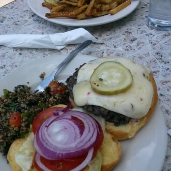 Chive Cafe - Black bean burger with quinoa salad. AMAZING! - Cafes Near Me - Lambertville, New Jersey Chive Cafe - Black bean burger with quinoa salad. AMAZING! - Cafes Near Me - Lambertville, New Jersey