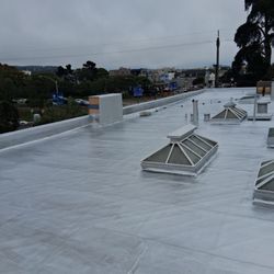 JRG Roofing - Large commercial roof with skylights, Great job by JRG Roofing.