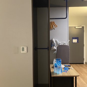 Tru by Hilton Ashburn One Loudoun - The smallest closet ever along with an extra pipe to hang your clothes. - Hotels Near Me - Ashburn, Virginia Tru by Hilton Ashburn One Loudoun - The smallest closet ever along with an extra pipe to hang your clothes. - Hotels Near Me - Ashburn, Virginia