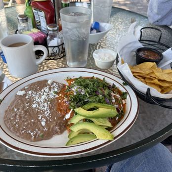 Jerry's grill - Huevos Rancheros w/extra red onion, cilantro, avocado, sour cream, salsa and freshly fried tortilla chips (best breakfast ever...!) - Breakfast & Brunch Near Me - Gardnerville, Nevada Jerry's grill - Huevos Rancheros w/extra red onion, cilantro, avocado, sour cream, salsa and freshly fried tortilla chips (best breakfast ever...!) - Breakfast & Brunch Near Me - Gardnerville, Nevada