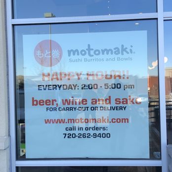 Motomaki - Happy Hour from 2-5 every day - Japanese Near Me - Golden, Colorado Motomaki - Happy Hour from 2-5 every day - Japanese Near Me - Golden, Colorado