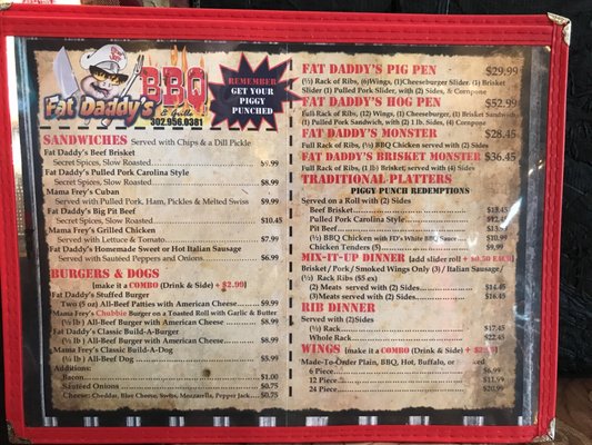 Menu photo 6 Fat Daddy's BBQ Georgetown, DE