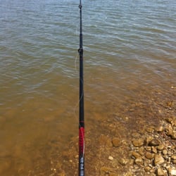 Minersville Lake - Bobbing for fish!