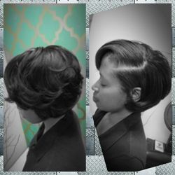 The Glam Lounge - Nice short Bob cut with layers