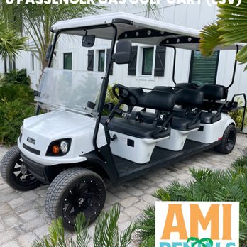 AMI Rentals - 8 passenger gas golf cart (LSV) - Golf Cart Rentals Near Me - Cortez, Florida