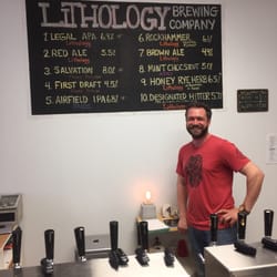 Lithology Brewing - Brewmaster Mark always available to help