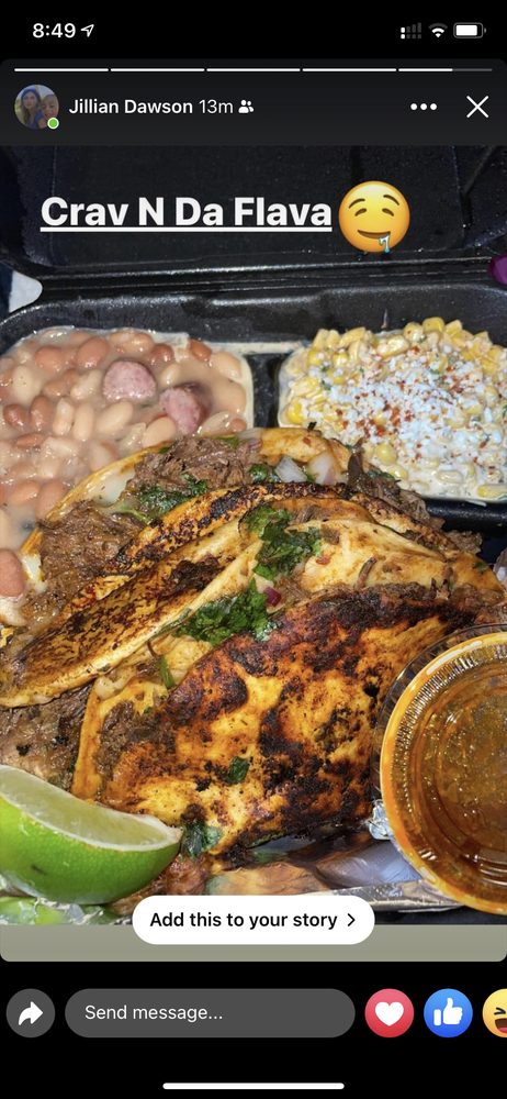 Food from Crav’N Da flava