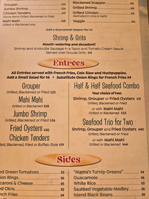 Menu photo 4 LuLu's Destin Destin, FL