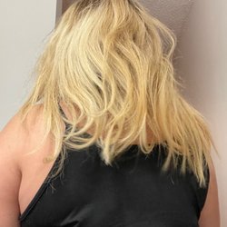 Jess Hair Lab - Before: bleached and damaged