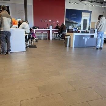 Tesla - Reception area in Paramus, NJ - Car Dealers Near Me - Paramus, New Jersey