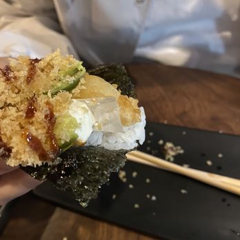 Kan Sushi - Piece of paper inside our handroll - Sushi Bars Near Me - Honolulu, Hawaii