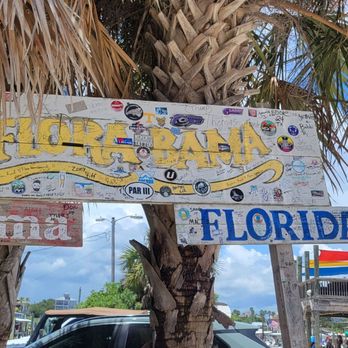 Flora-Bama Lounge, Package & Oyster Bar - Sign outside - Music Venues Near Me - Pensacola, Florida