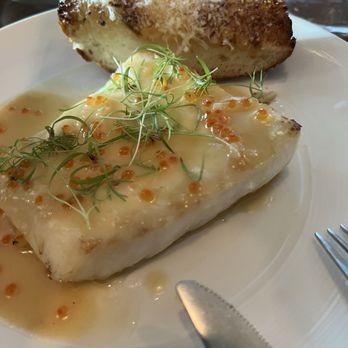 Trani's Dockside Station - Halibut with roe and fennel - Seafood Near Me - San Pedro, California Trani's Dockside Station - Halibut with roe and fennel - Seafood Near Me - San Pedro, California