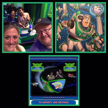 Buzz Lightyear Astro Blasters - I got my behind kicked lol - Amusement Parks Near Me - Anaheim, California