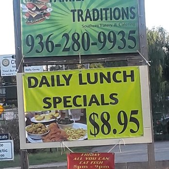 Family Traditions - a sign for a restaurant - American Near Me - Center, Texas Family Traditions - a sign for a restaurant - American Near Me - Center, Texas