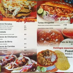 Tortas Ahogadas la Guerra - Menu