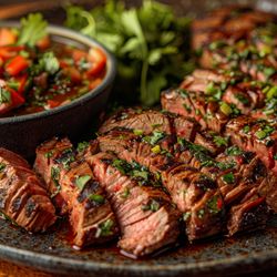Mozaik - New York Strip with reduced red wine demi- glaze.