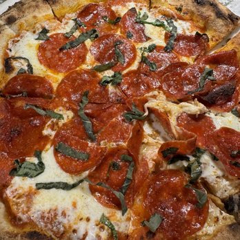 Selvin’s Restaurant & Lounge - Margherita pizza with pepperoni - New American Near Me - Thousand Oaks, California