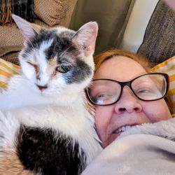 Mission Animal Hospital - Izzi and I during better times.