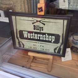 Billys Westernshop - Öffnungszeiten