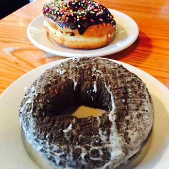 Hole In One - Chocolate glazed and chocolate frosted Hole in One donuts. - Bakeries Near Me - Orleans, Massachusetts Hole In One - Chocolate glazed and chocolate frosted Hole in One donuts. - Bakeries Near Me - Orleans, Massachusetts