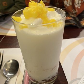 Rainbow - Snow White slush with red bean and mango. The slush has a slight coconut flavor - Japanese Near Me - Ventnor City, New Jersey Rainbow - Snow White slush with red bean and mango. The slush has a slight coconut flavor - Japanese Near Me - Ventnor City, New Jersey