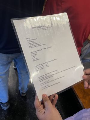 Menu photo 2 Red Wagon BBQ Waco, TX