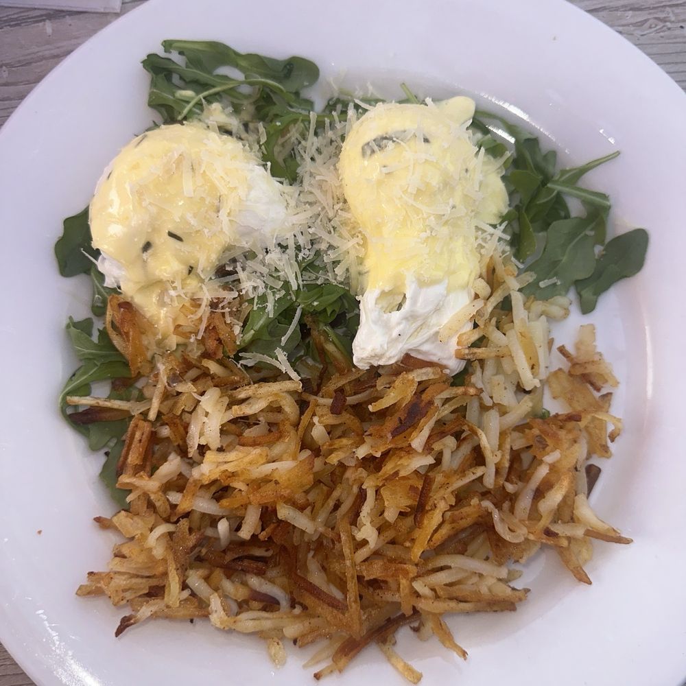 Shorehouse Kitchen - Crispy Parmesan Risotto & Honey Cured Bacon Eggs Benedict - Coffee & Tea Near Me - La Jolla, California Shorehouse Kitchen - Crispy Parmesan Risotto & Honey Cured Bacon Eggs Benedict - Coffee & Tea Near Me - La Jolla, California