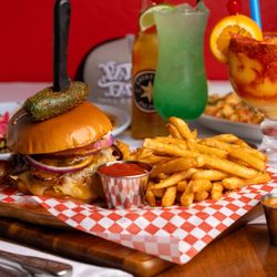 Vatos Tacos Grill & Cantina - Habanero al pastor burger