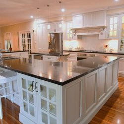 Creative Design Kitchens - French Provincial Hand Painted Kitchen with Black Stone Benchtops by Creative Design Kitchens