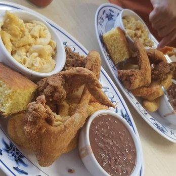 Scend's Restaurant - Mac & Cheese, red beans & rice, fried chicken, catfish, corn bread. - Fish & Chips Near Me - San Leandro, California Scend's Restaurant - Mac & Cheese, red beans & rice, fried chicken, catfish, corn bread. - Fish & Chips Near Me - San Leandro, California