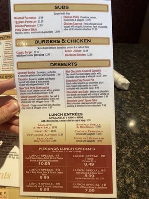 Menu photo 6 Piesanos Stone Fired Pizza - Trinity Ocala, FL Menu photo 6 Piesanos Stone Fired Pizza - Trinity Ocala, FL