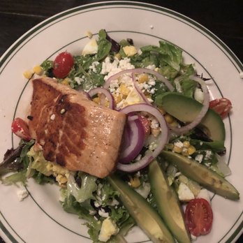 1920 Tavern - Grilled salmon ($7) over Tavern Salad ($10) - Bars Near Me - Roswell, Georgia