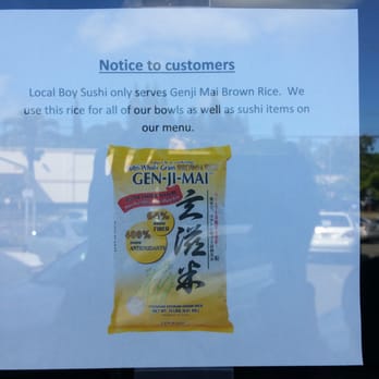 Local Boy Sushi - Hope you like brown rice - Japanese Near Me - Kaneohe, Hawaii Local Boy Sushi - Hope you like brown rice - Japanese Near Me - Kaneohe, Hawaii