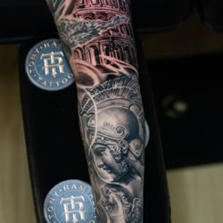 Sacred Addition tattoo - Realistic black and grey tattoo
Done by: Tony