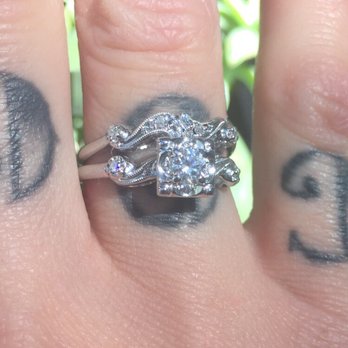 Diamonds Forever - They did a wonderful job repairing my ring! Replaced two stones and built up some metal to ensure it doesn't happen again. - Jewelry Near Me - La Mesa, California