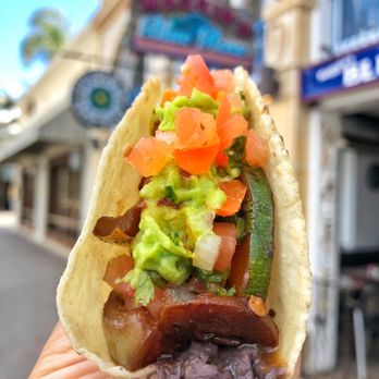 Maggie's Blue Rose - Taco made using veggie fajitas - Mexican Near Me - Avalon, California