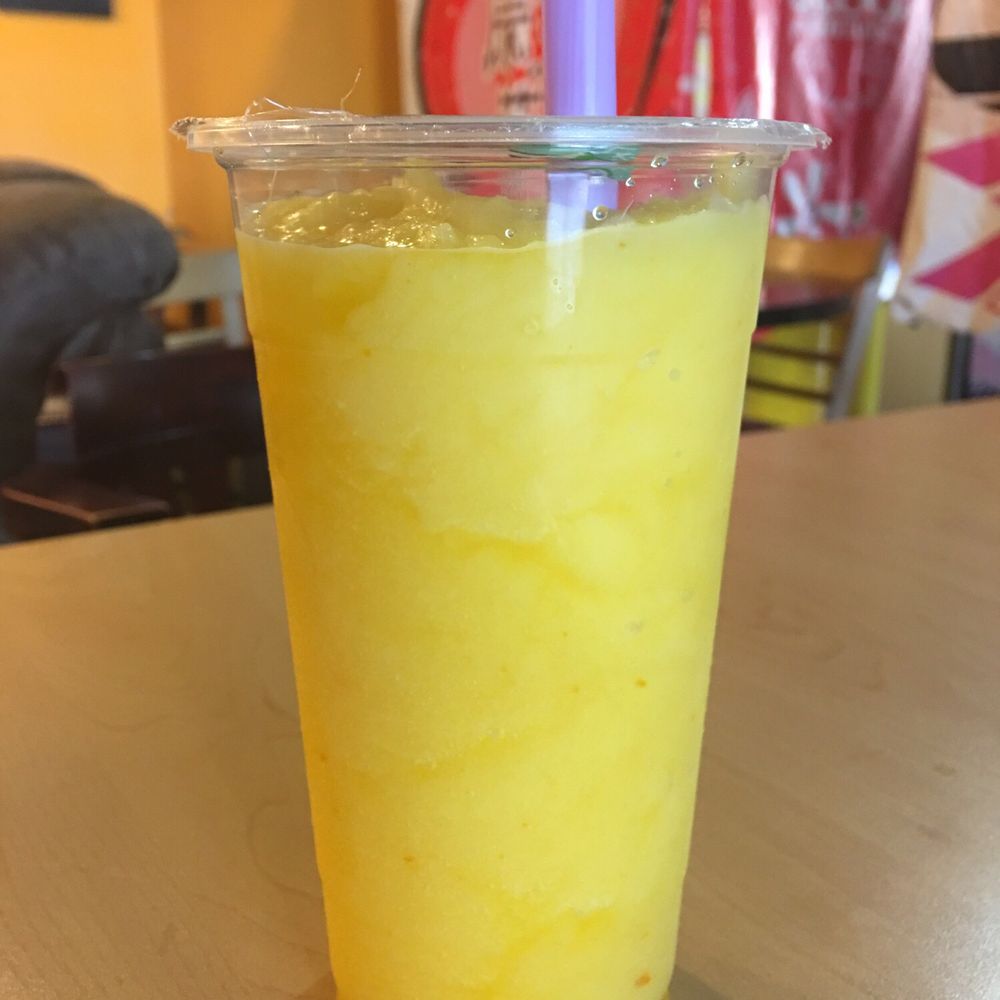 Tea N More - Large Passion Fruit Snow Bubble - Coffee & Tea Near Me - San Diego, California