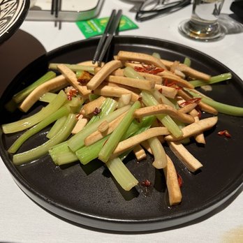 Chang'an - Sauteed Chinese Celery with Dried Shredded Tofu ($20) - Asian Fusion Near Me - Tustin, California